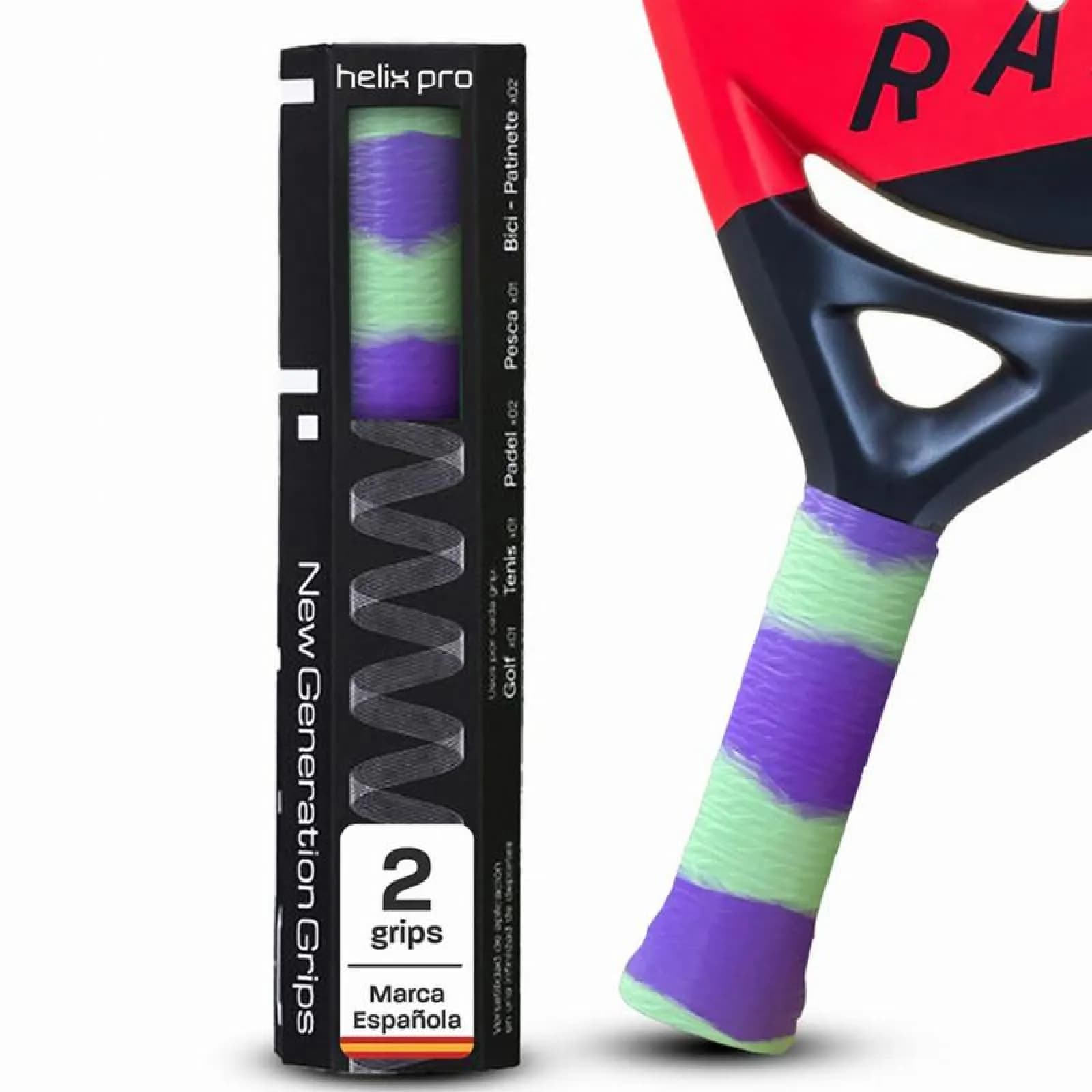 Helix Pro Owijki green/purple