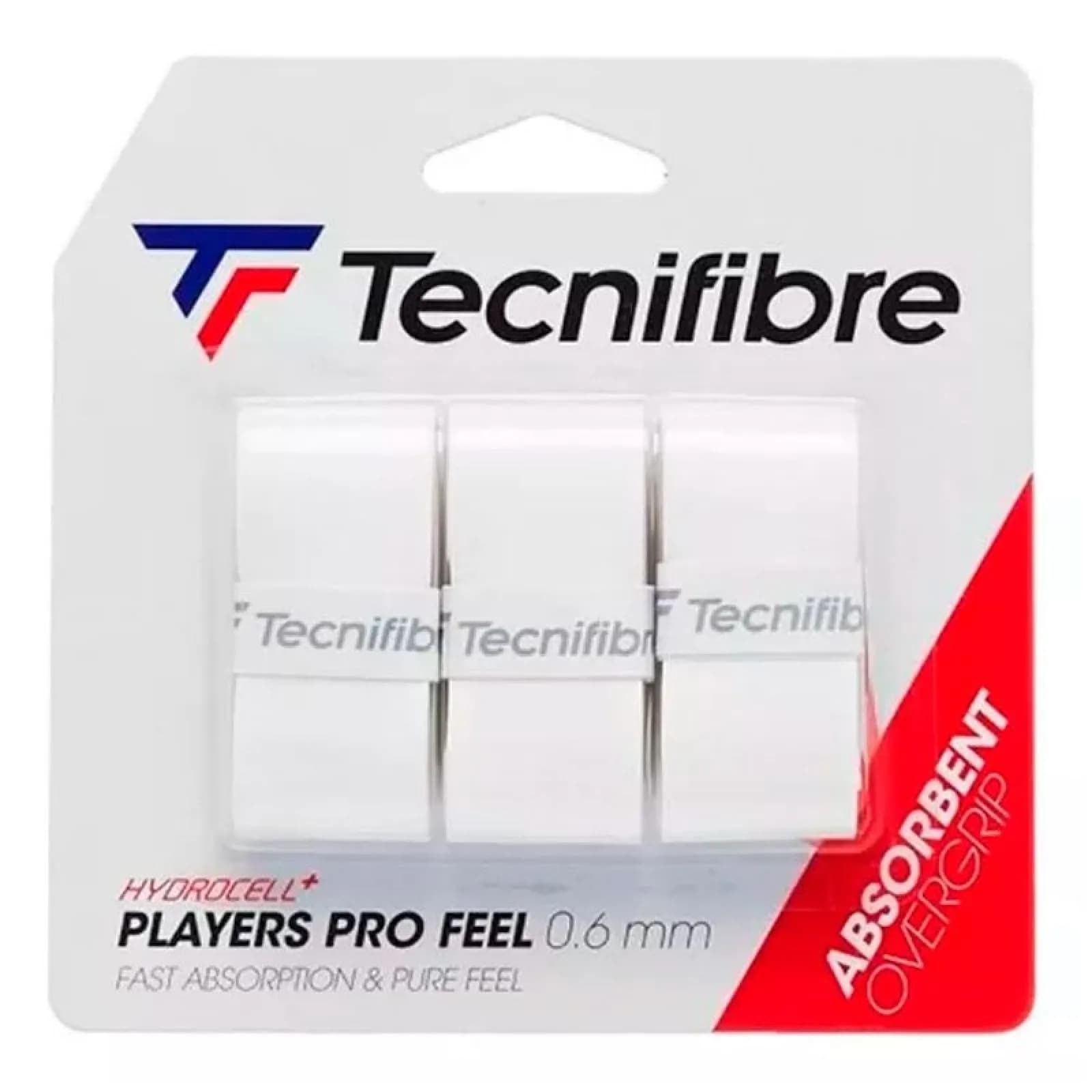 Tecnifibre Players Pro Feel 3 szt. white