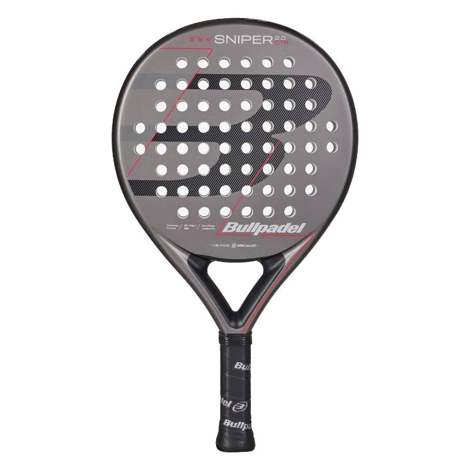 Bullpadel Sniper 2.0 Control 2026 Dark Grey